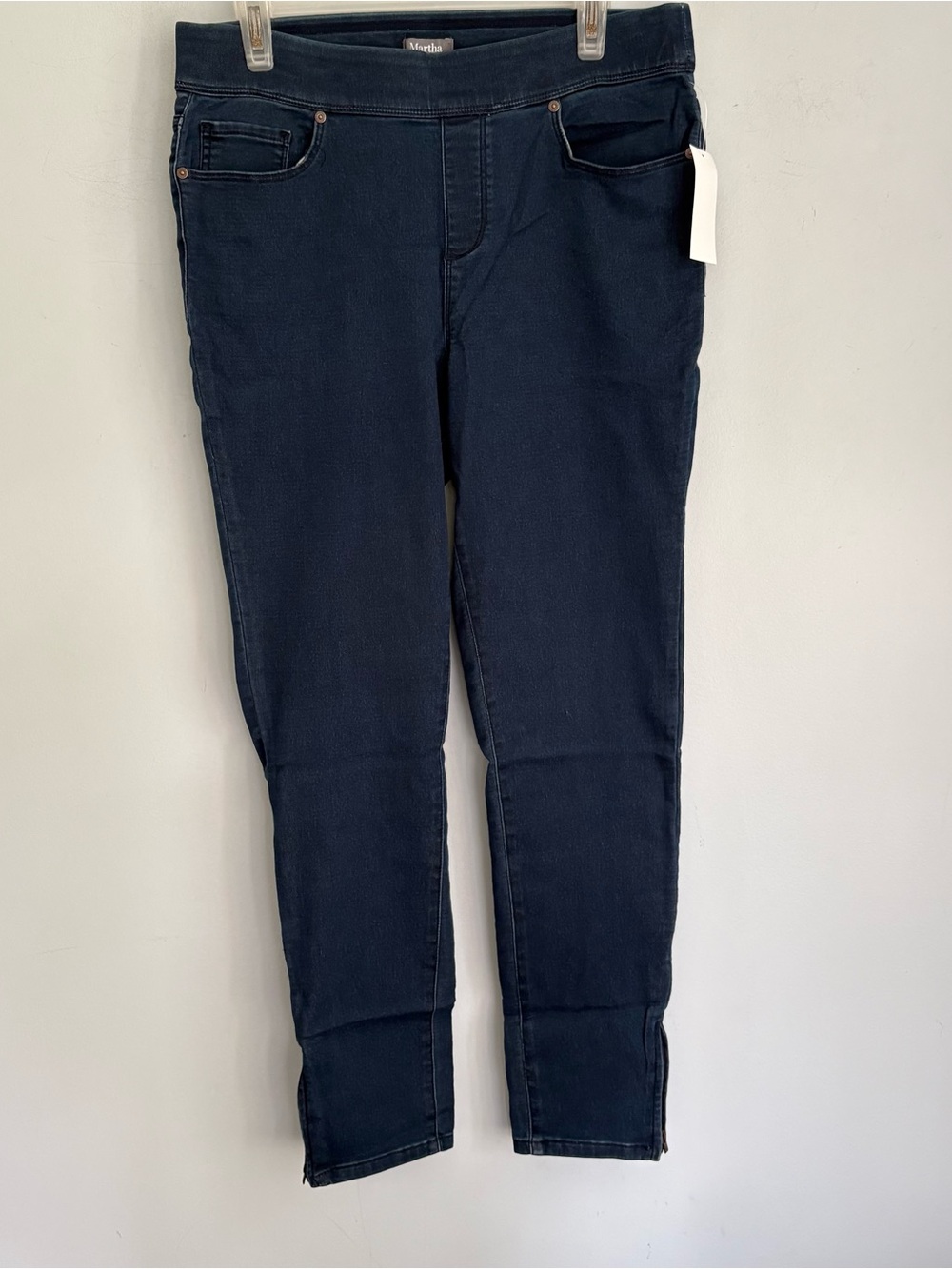 Martha Stewart Slim Ankle Zip Jeans